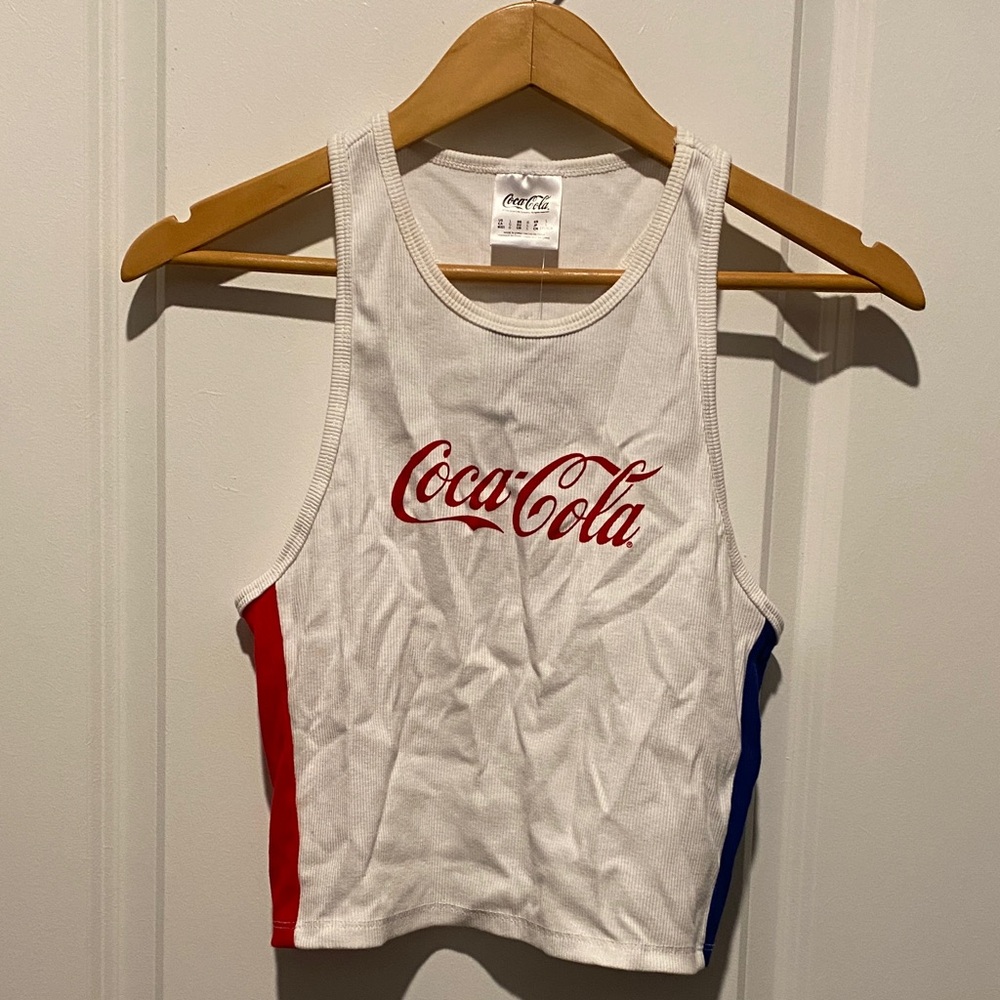 Coca-Cola Tank Top with Red and Blue Accents